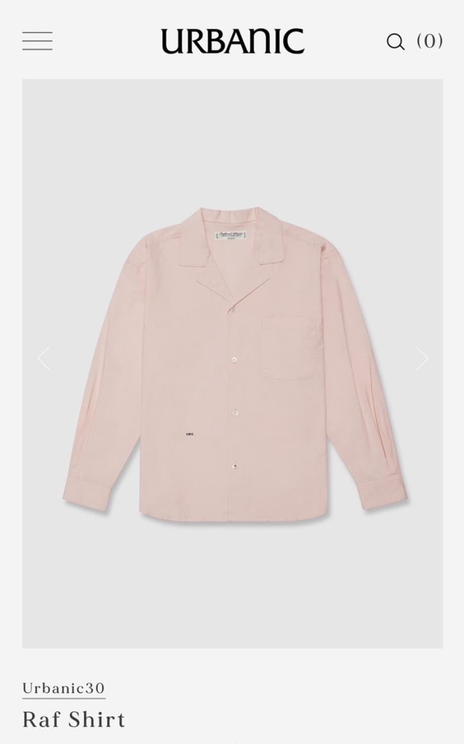 얼바닉30 라프셔츠 핑크 상품이미지1