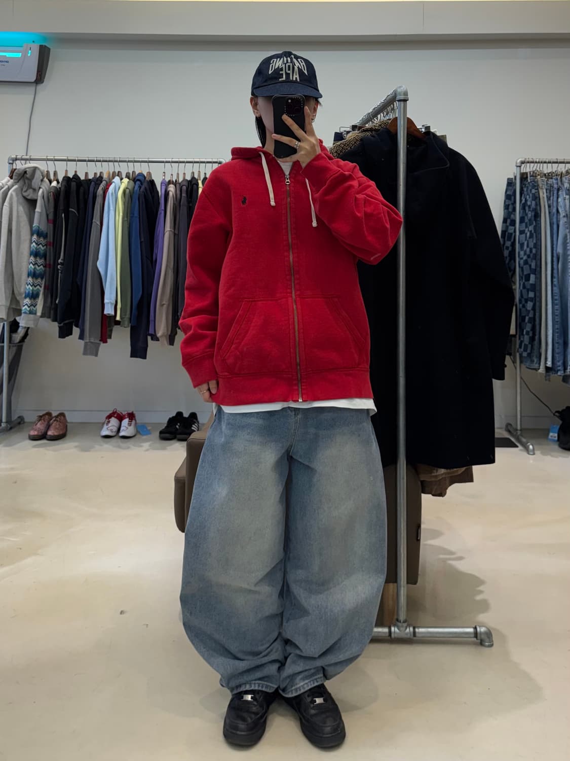 폴로 랄프로렌 와플 후드집업 상품이미지5