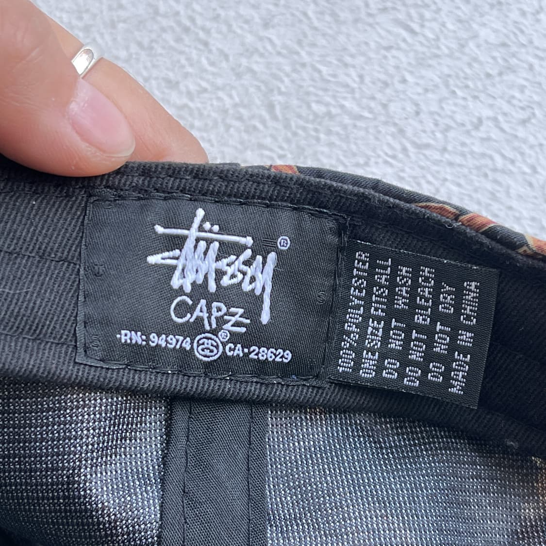 스투시 SS링크 체인 패턴 6패널 캡 상품이미지6