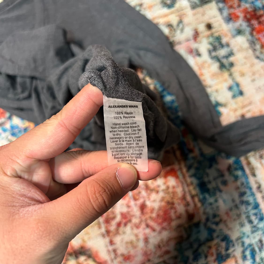 [XS] 알렉산더 왕 레이온 롱슬리브 그레이 상품이미지4