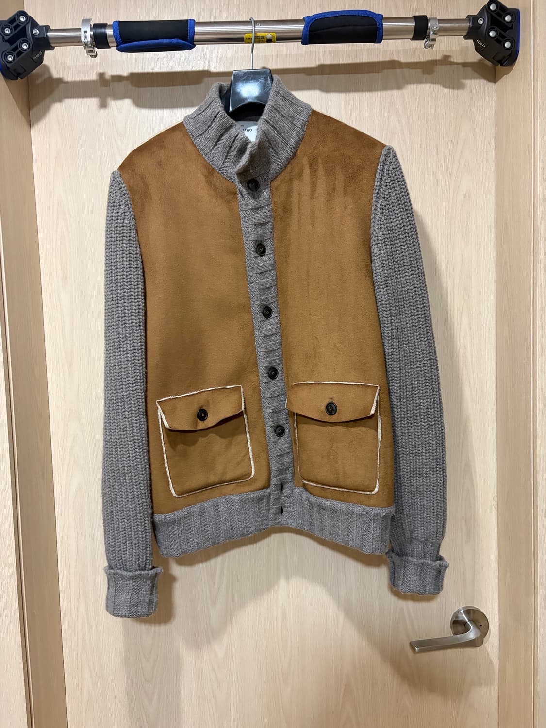 그랑 사쏘 스웨이드 니트자켓 상품이미지1