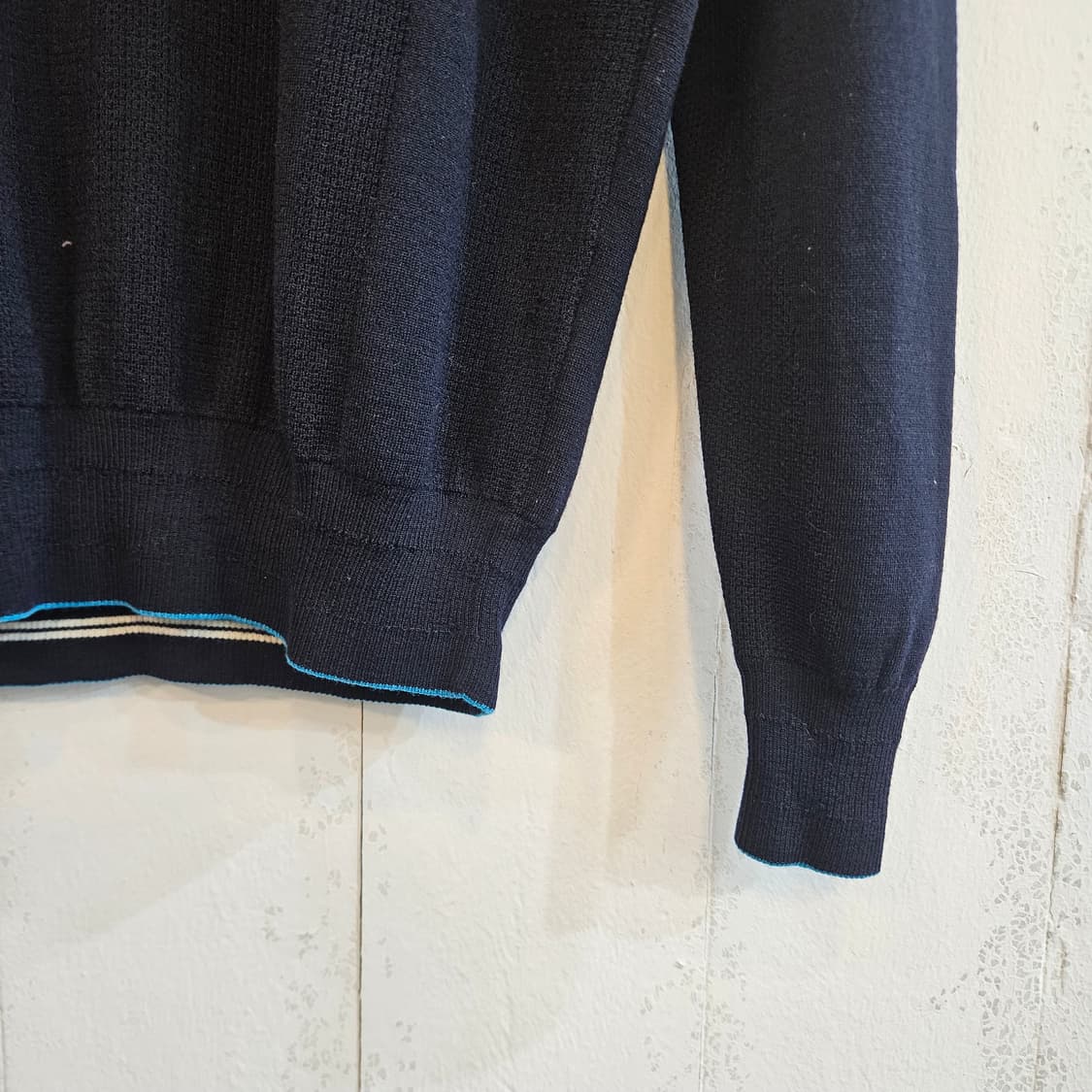 (일본판) 던힐 네이비 남성 니트 L 상품이미지3