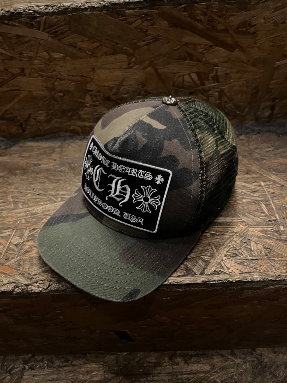 00~10s Chrome Hearts 크롬하츠 ch로고 카모 메쉬캡 상품이미지1