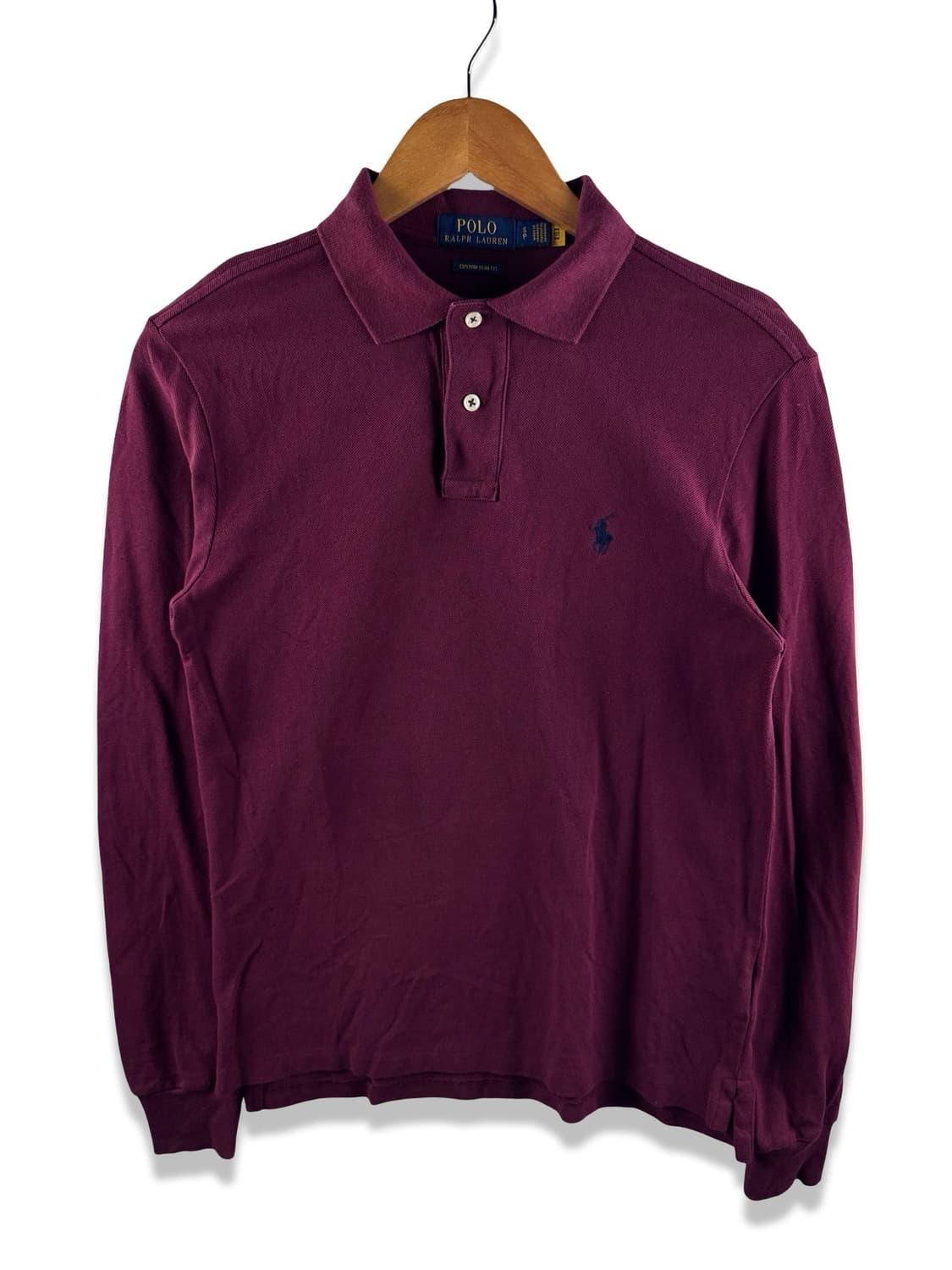 폴로랄프로렌 버건디와인 긴팔카라티2997 상품이미지1