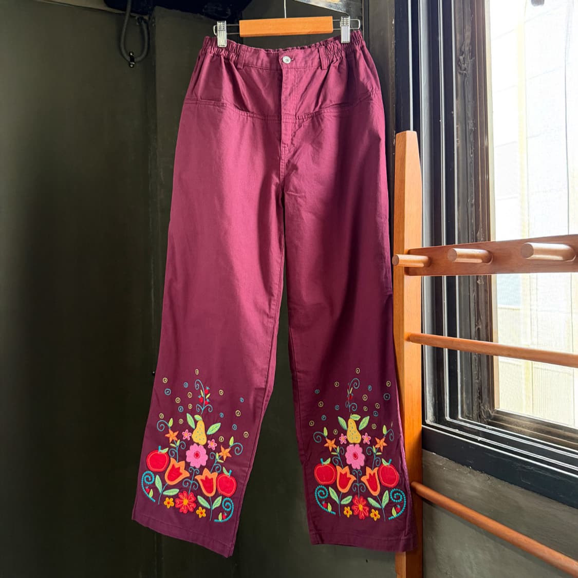 열매정원 자수 팬츠 상품이미지3