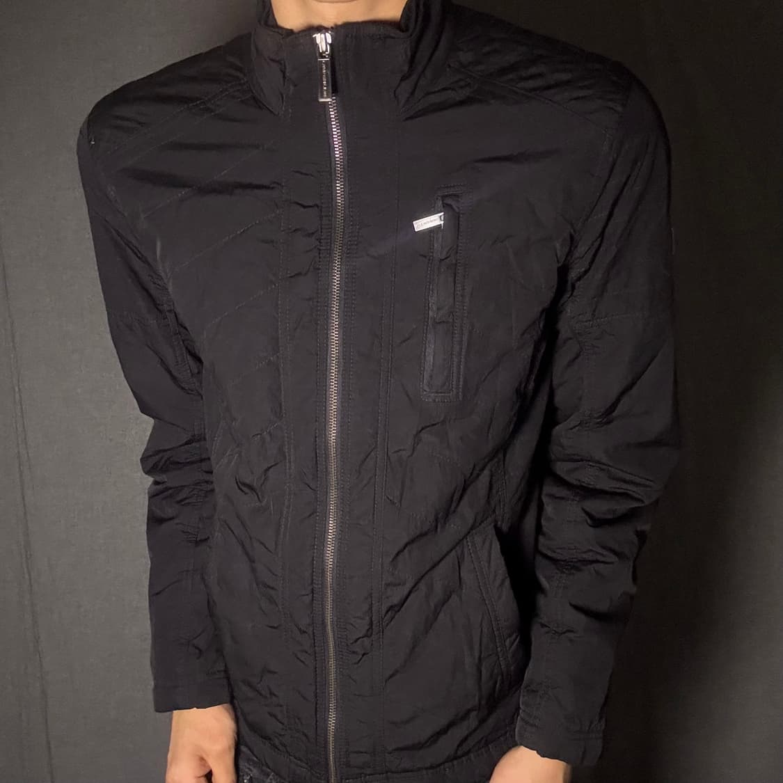 나일론 퀄팅 라이더 자켓 상품이미지3