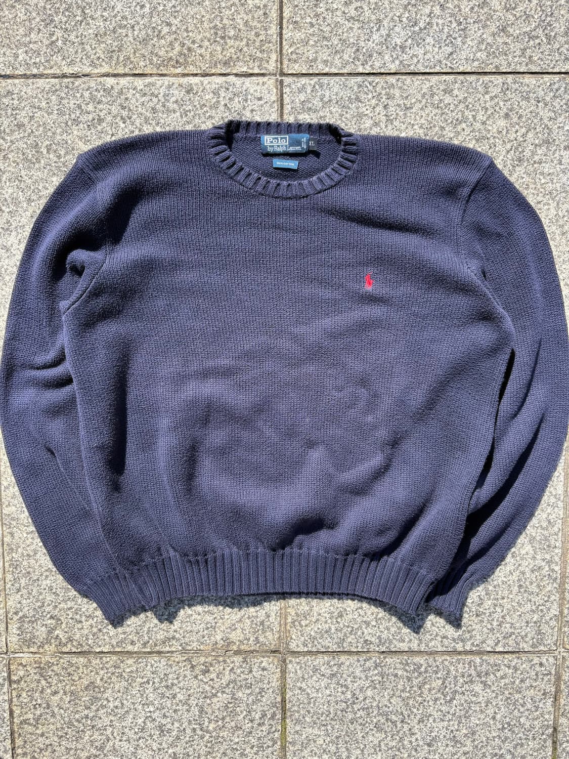 90s 폴로 니트 네이비 상품이미지1