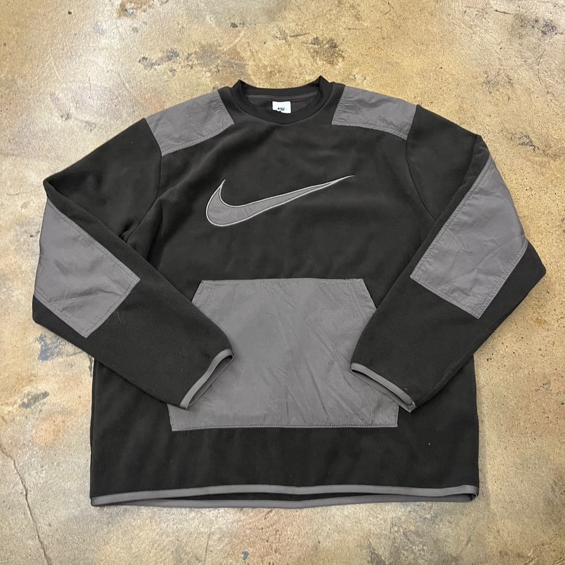 [정품/L] 나이키 스우시 블랙 그레이 맨투맨 b15 상품이미지2