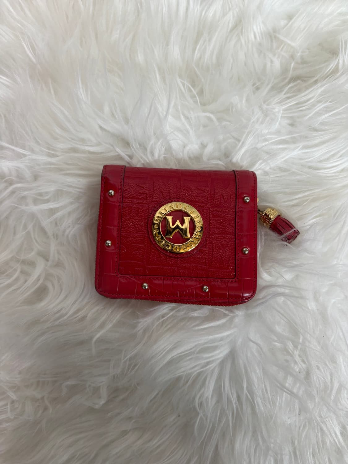 메트로시티(METROCITY)로고 퀼팅 반지갑 상품이미지1