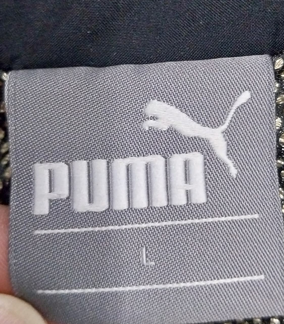 푸마 블랙 후드 패딩 점퍼 L 상품이미지4