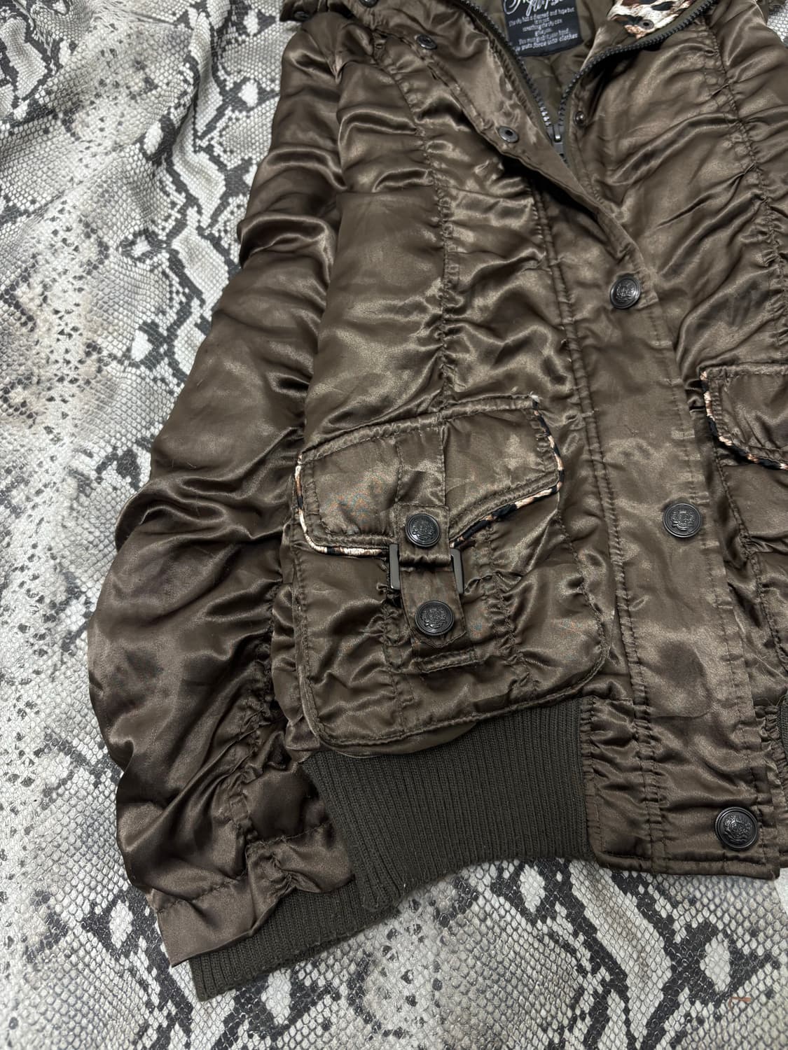 [GAL]00‘s Rare Design Shirring Leopard F 상품이미지2