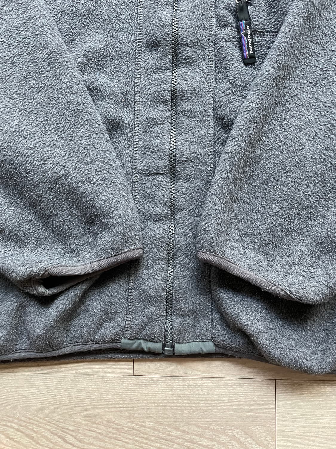 90s 파타고니아 신칠라 그레이 플리스 자켓 상품이미지5