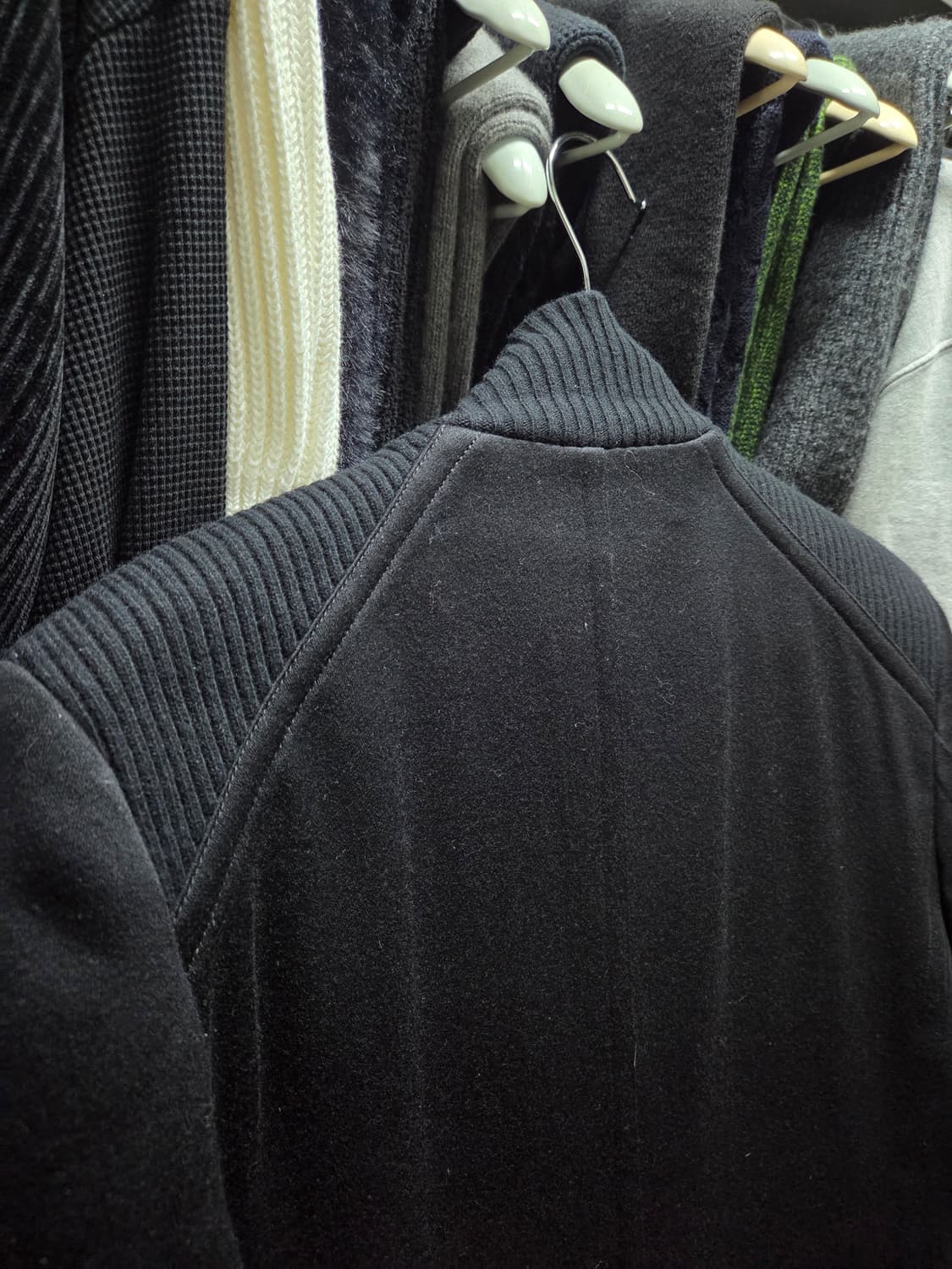 VanHart di Albazar) 빈티지 울 니트 더블 코트 상품이미지10