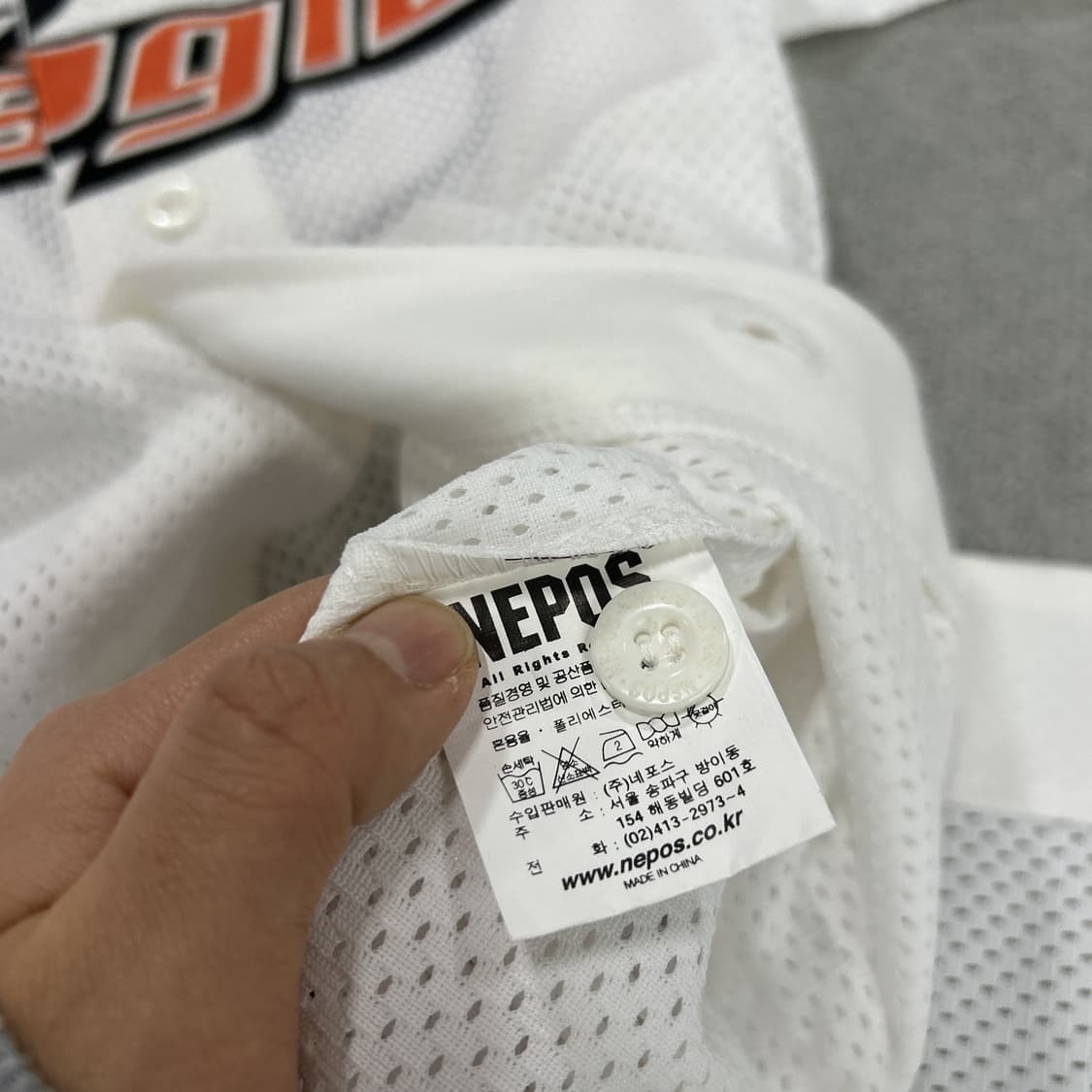 한화이글스 흰색 야구 유니폼 L 상품이미지3