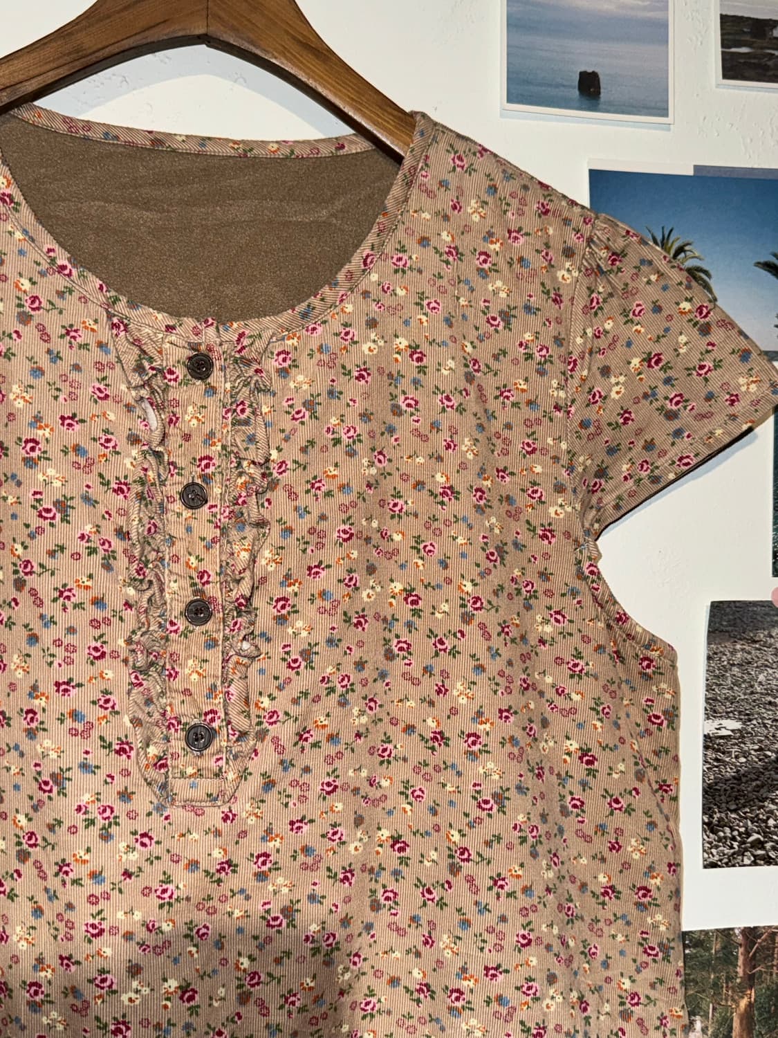 기모 플라워 원피스 상품이미지3