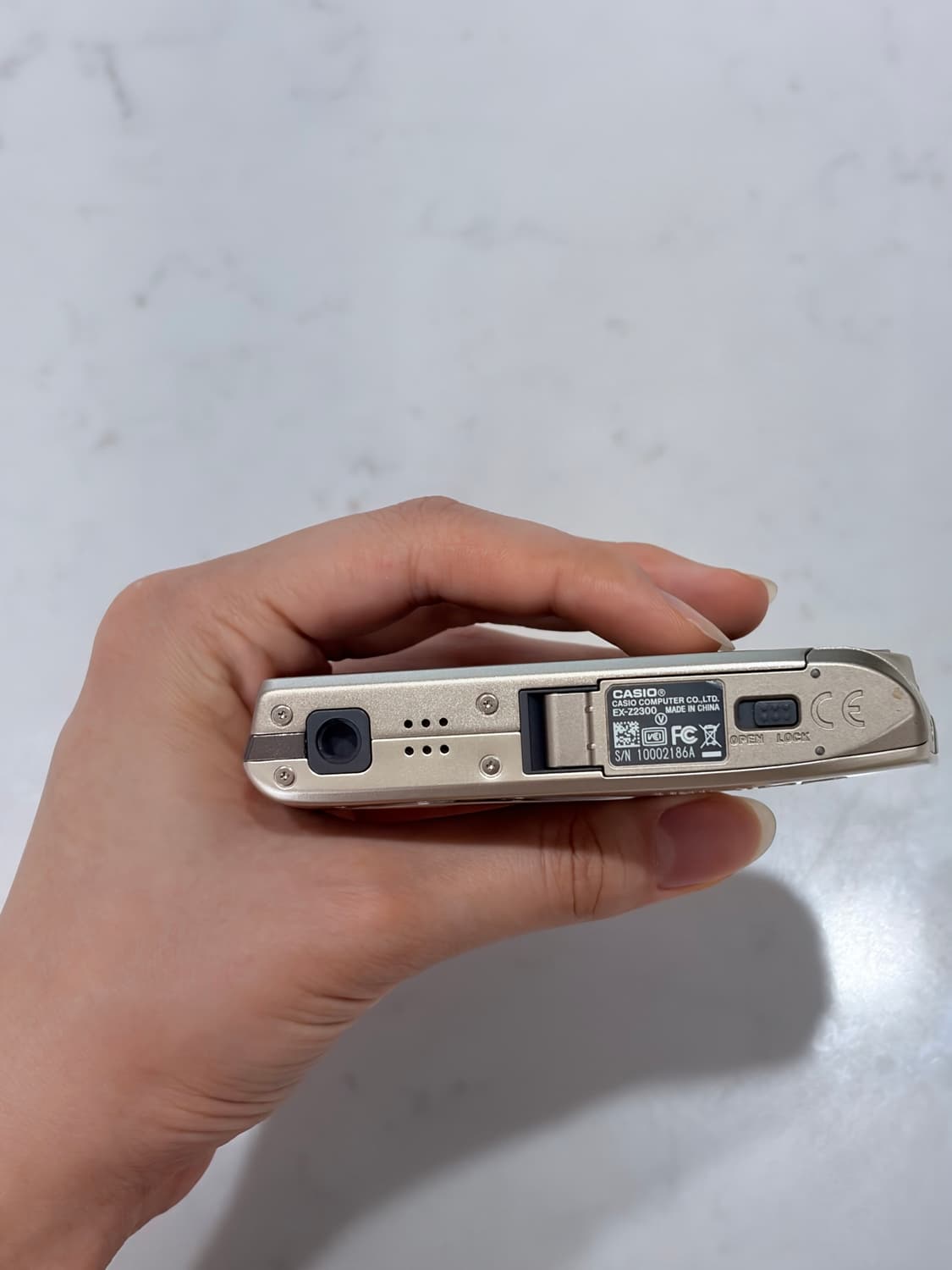 메이크업 모드! ) 카시오 엑슬림 z2300  샴페인 골드 디카 상품이미지7