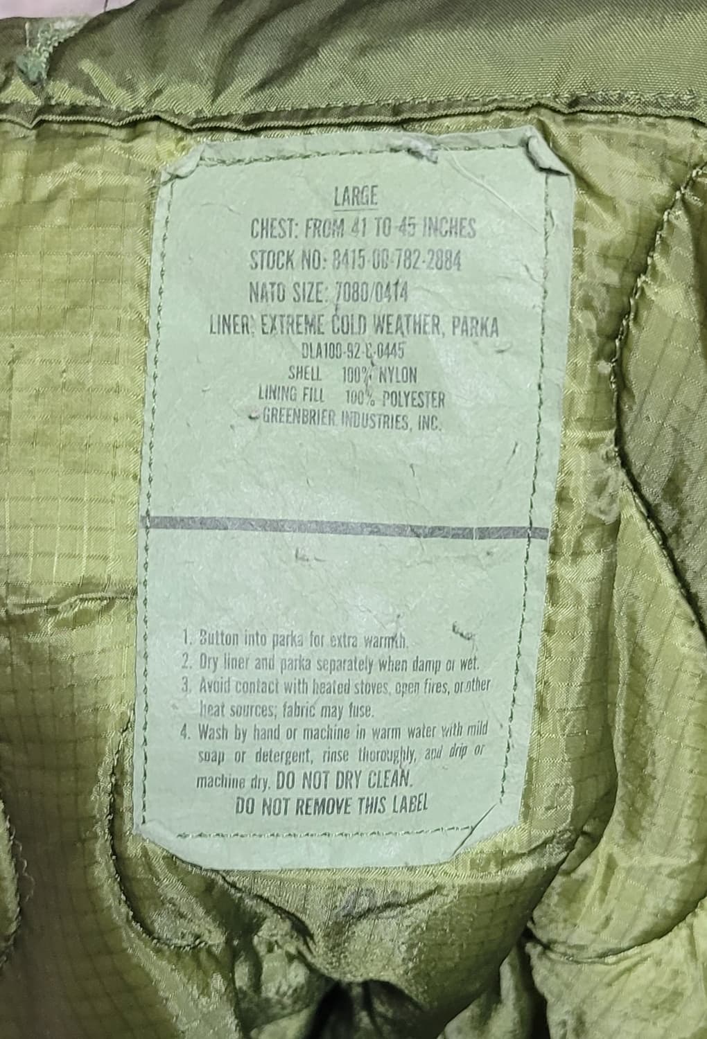 M65 피시테일 파카 오리지널 L 급매 상품이미지5