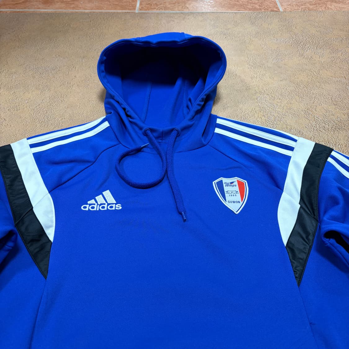 아디다스 수원 블루윙즈 삼선 후드티 상품이미지2
