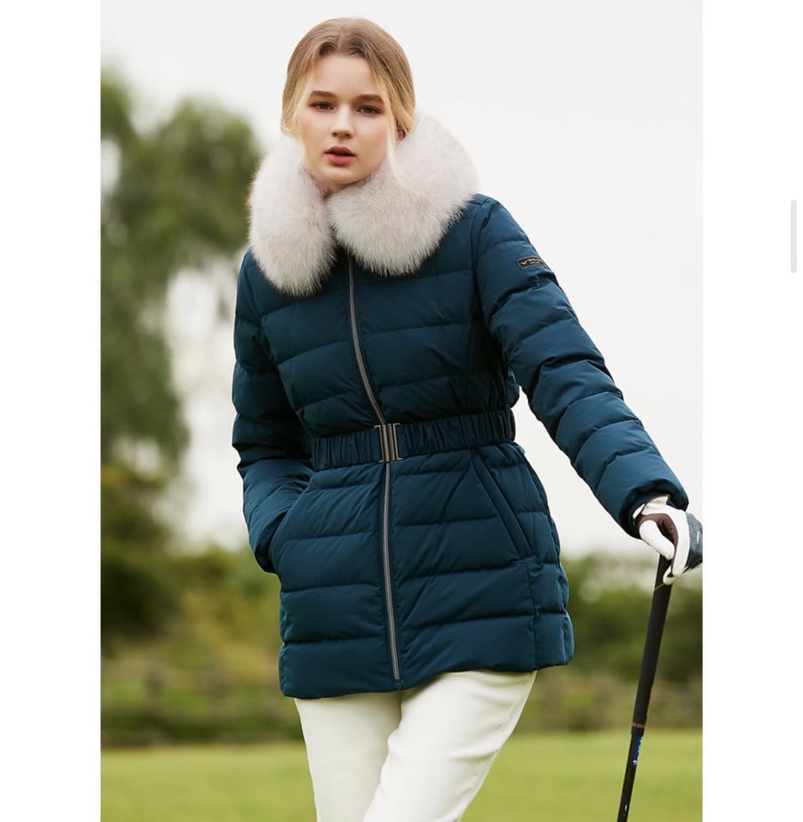 울시 폭스퍼 벨트 덕다운패딩 S 90사이즈  상품이미지1