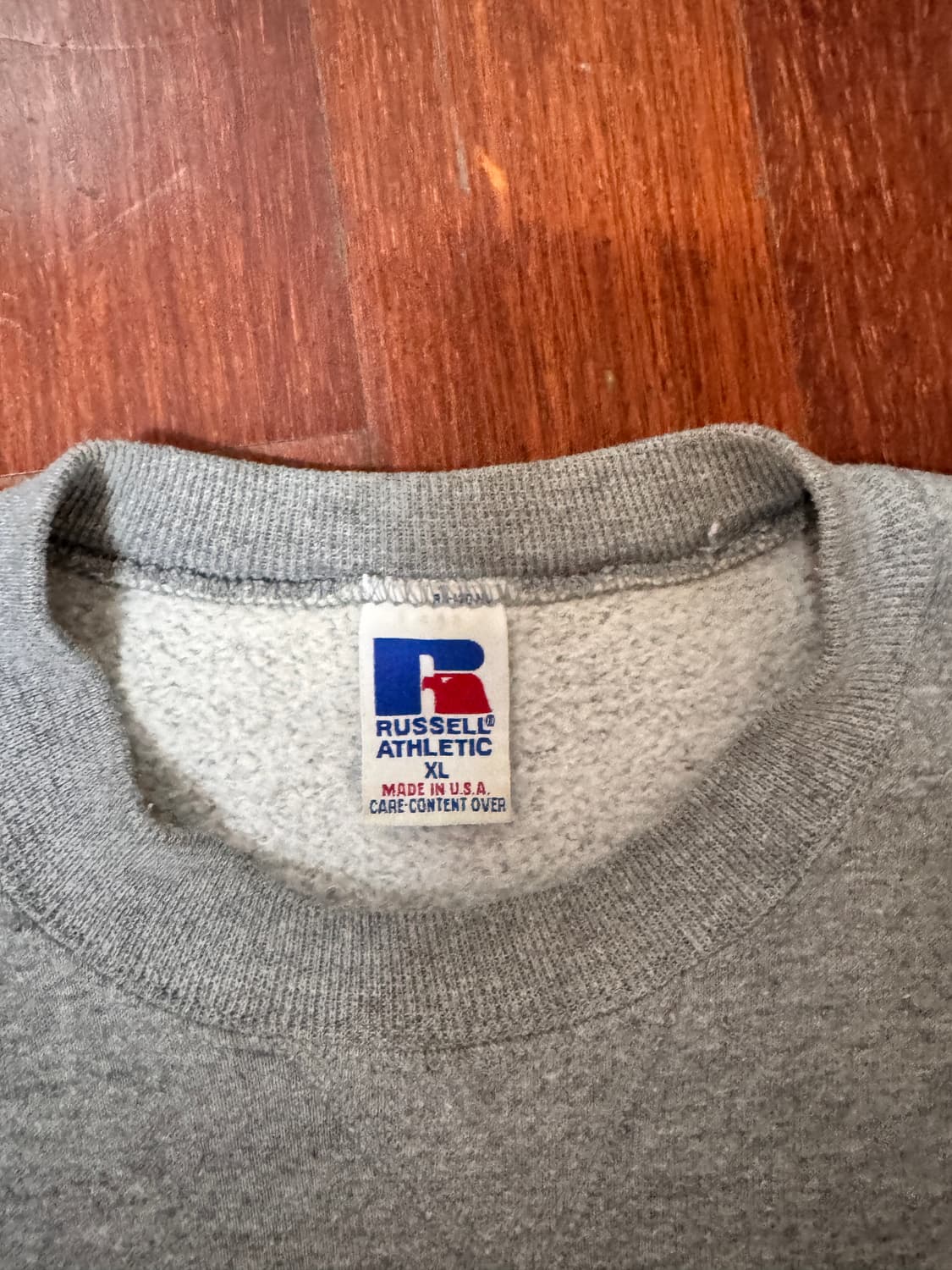[XL] 90s 러셀 멜란지 그레이 스웻셔츠 상품이미지2