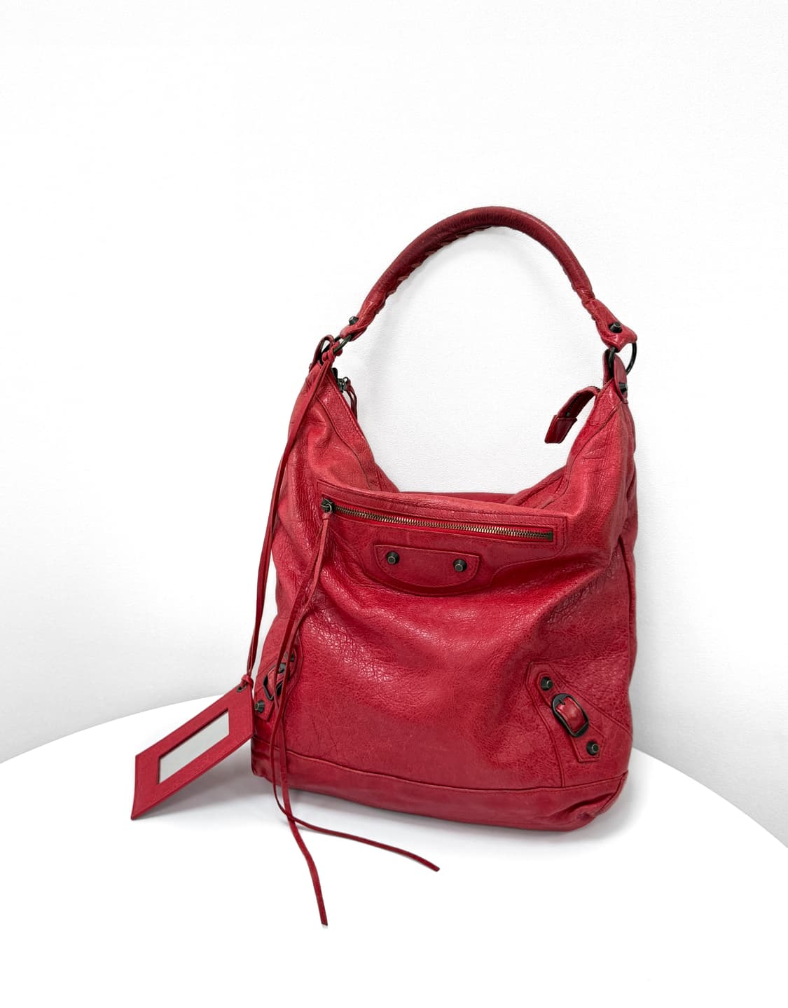 발렌시아가 클래식 데이 호보백 레드 상품이미지1