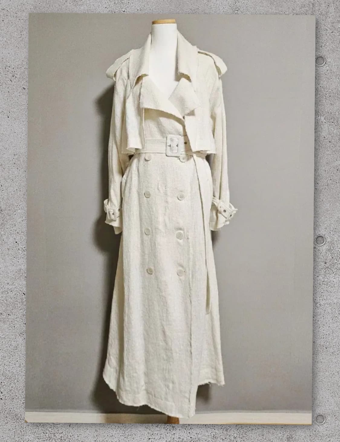 줄로그JULLLOG 체엘르 린렌 트렌치코트 상품이미지1