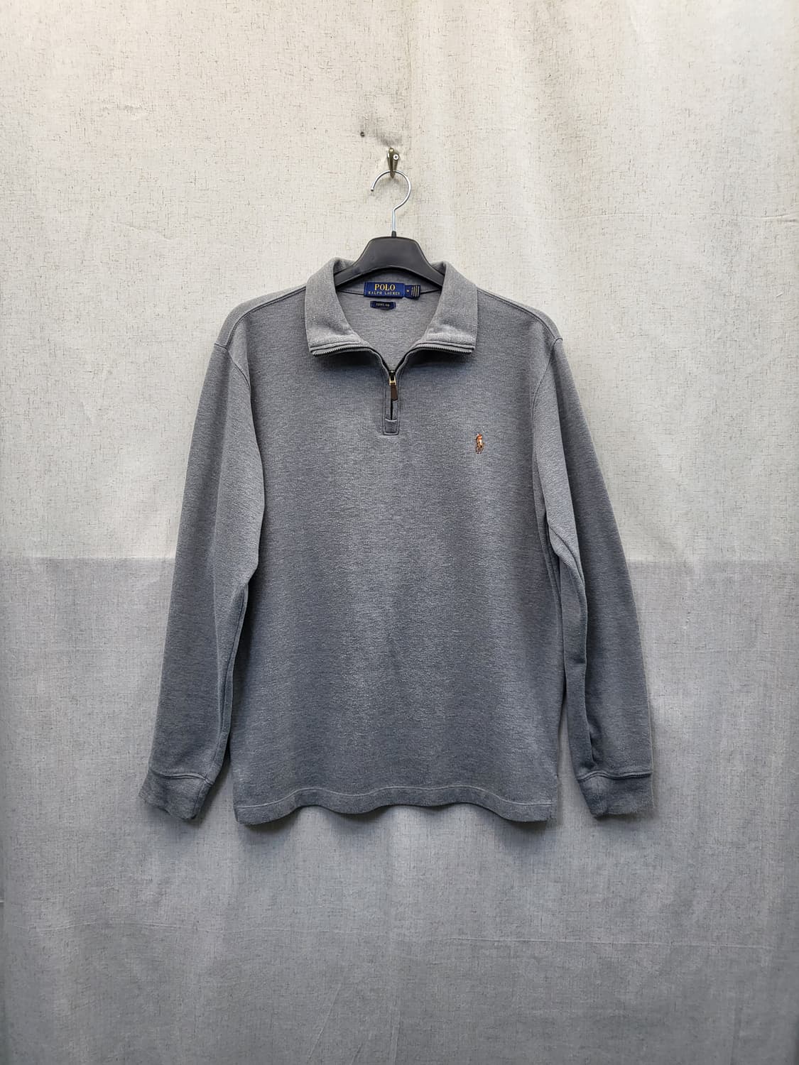 폴로 랄프로렌 그레이 하프집업 맨투맨 상품이미지1