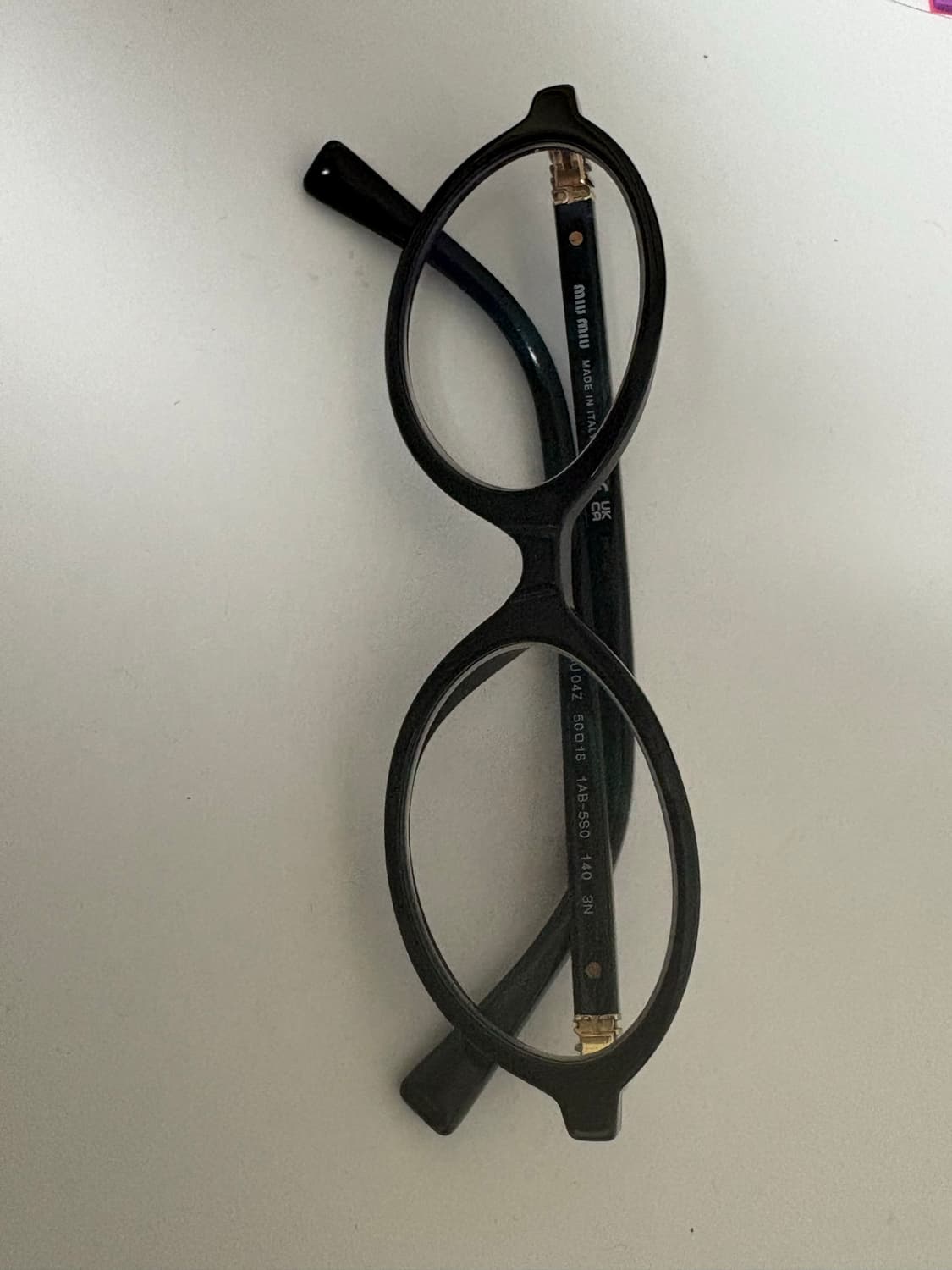 미우미우 리가드안경 블랙 상품이미지2