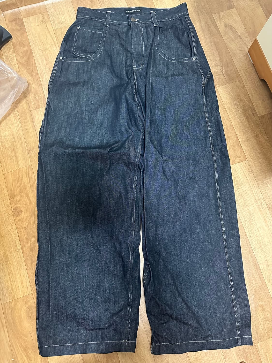 프로젝트 G/R 레트로 배기 데님 팬츠 다크 네이비 2사이즈 상품이미지3