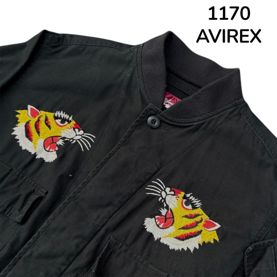 Avirex 아비렉스 스카잔 호랑이 자수 스카쟌 워크자켓 M 상품이미지4