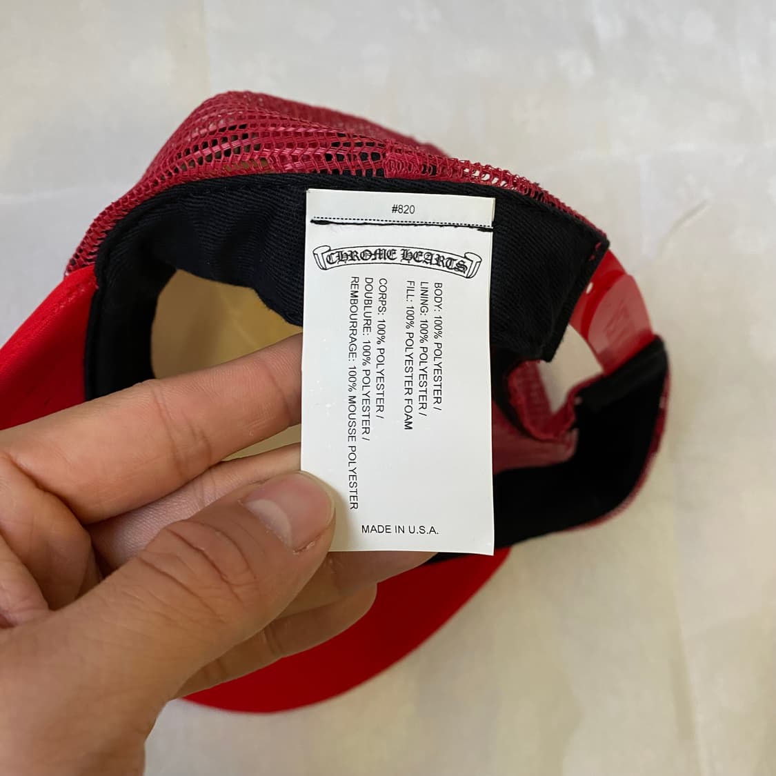 [Free] 크롬하츠 매티 보이 섹스 레코드 로고 트러커햇 레드 화이트 상품이미지6