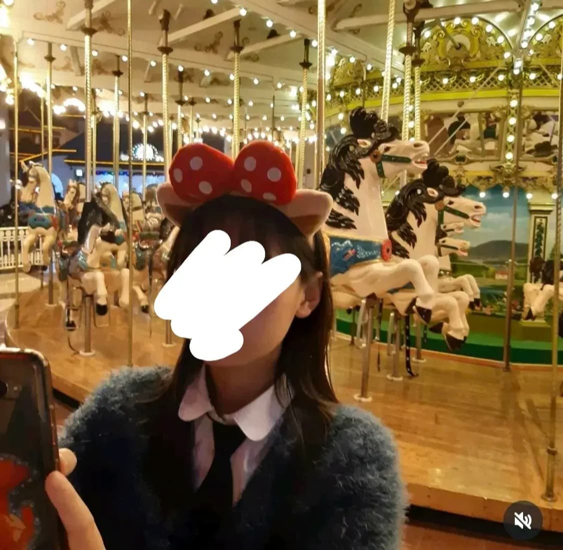 앙고라 브이넥 가디건 청록색 보라 자개단추 상품이미지4