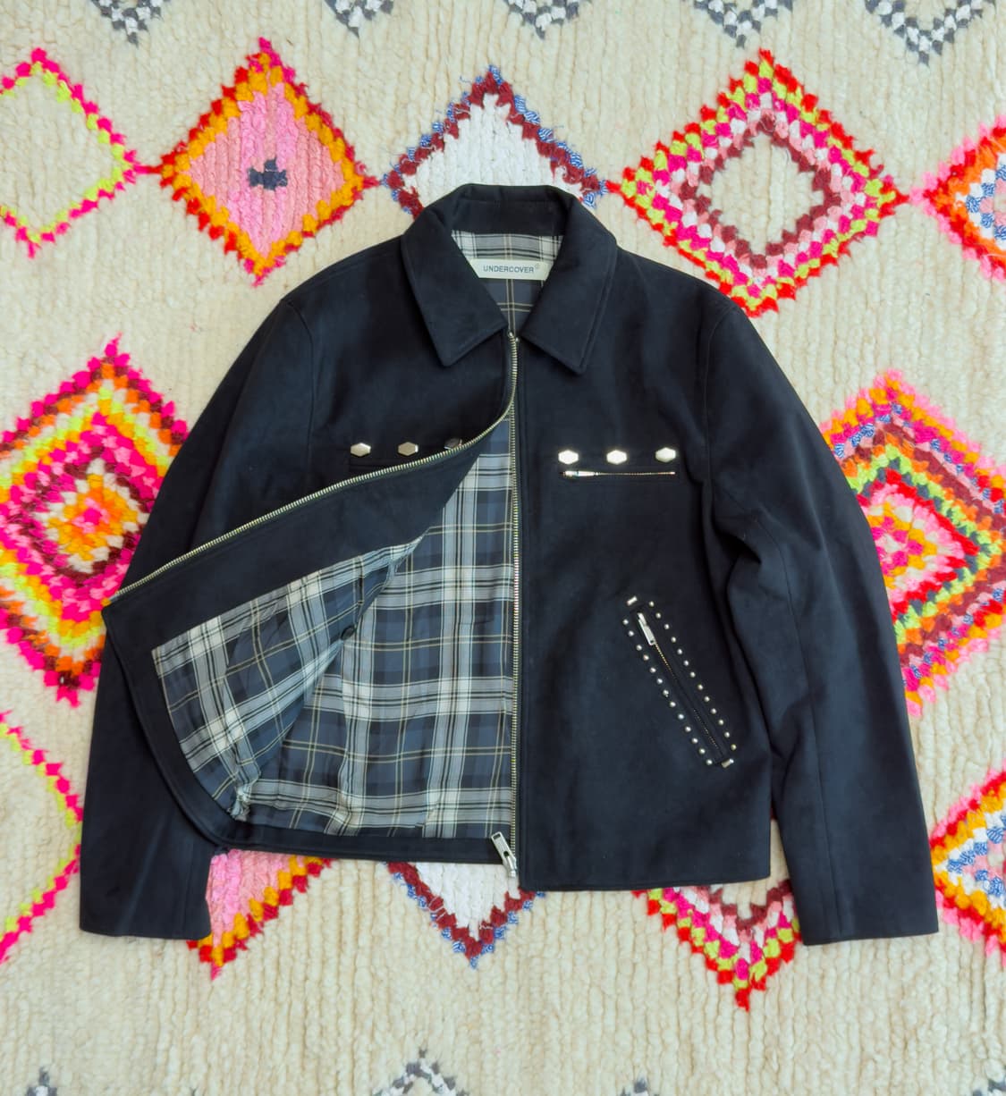 언더커버 마이크로 스웨이드 블루종 자켓 상품이미지2