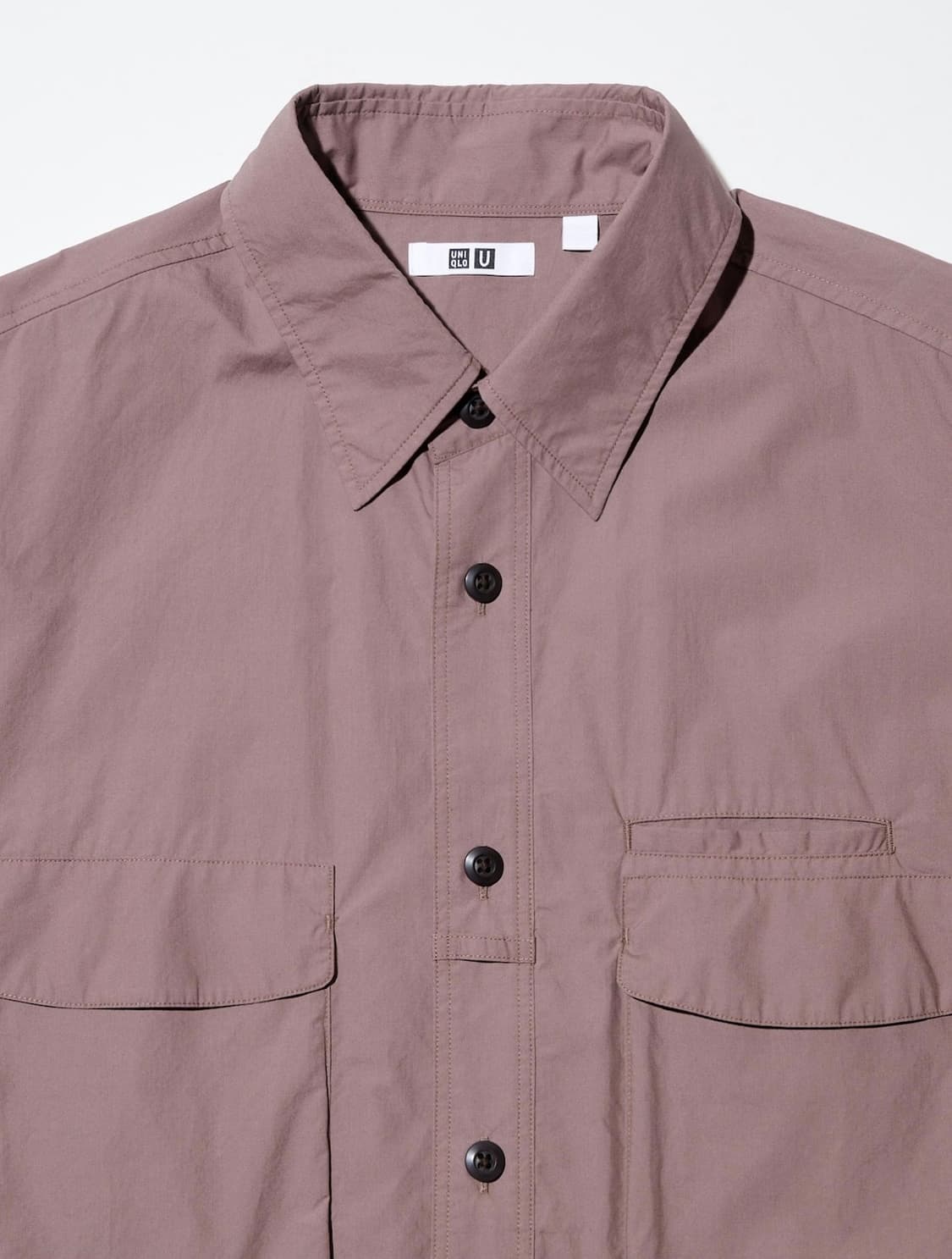 [L]유니클로U 유틸리티 오버셔츠 브라운 상품이미지2