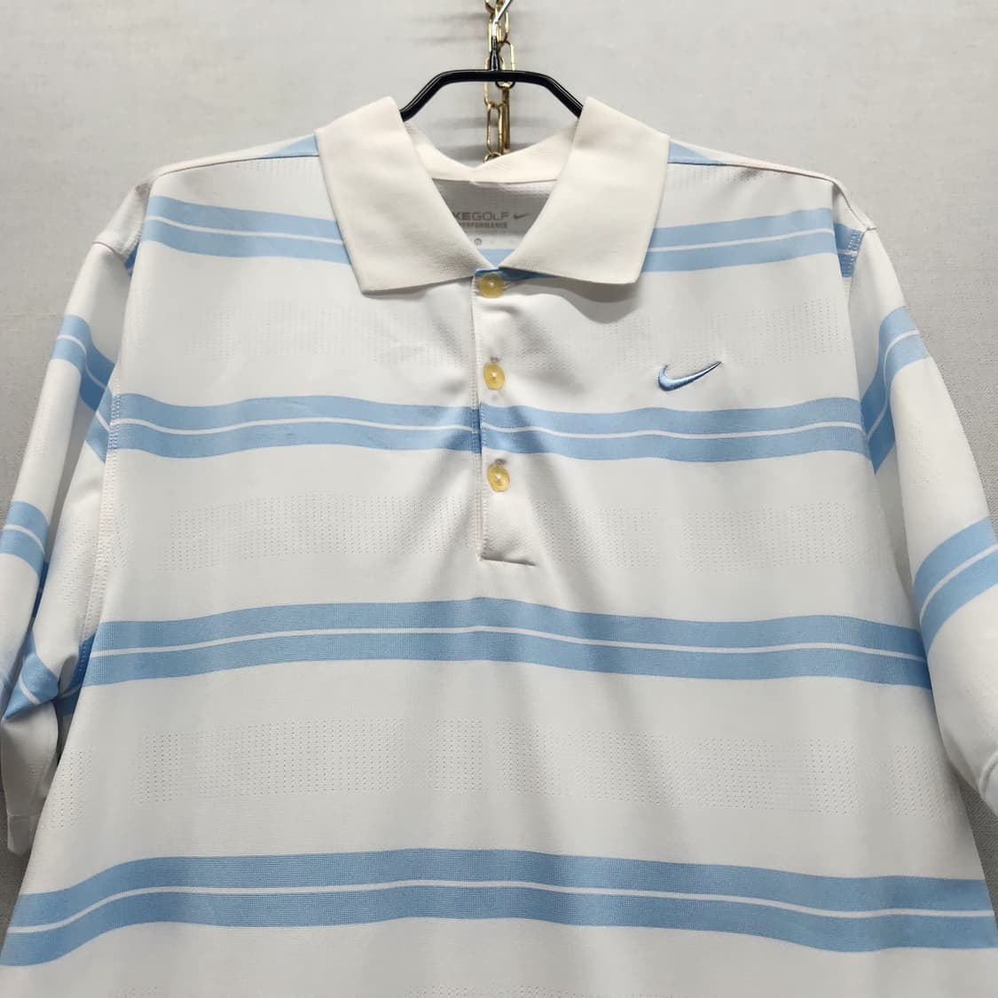 나이키 골프 드라이핏 스트라이프 기능성 반팔카라 XL(L) 상품이미지2