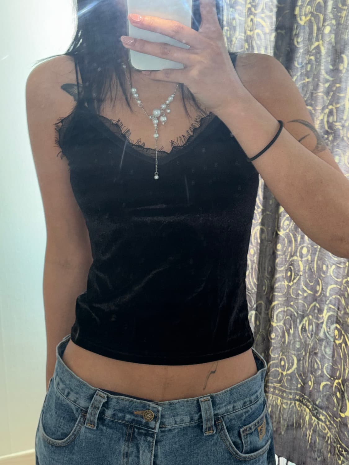 벨벳 레이스 나시 상품이미지2