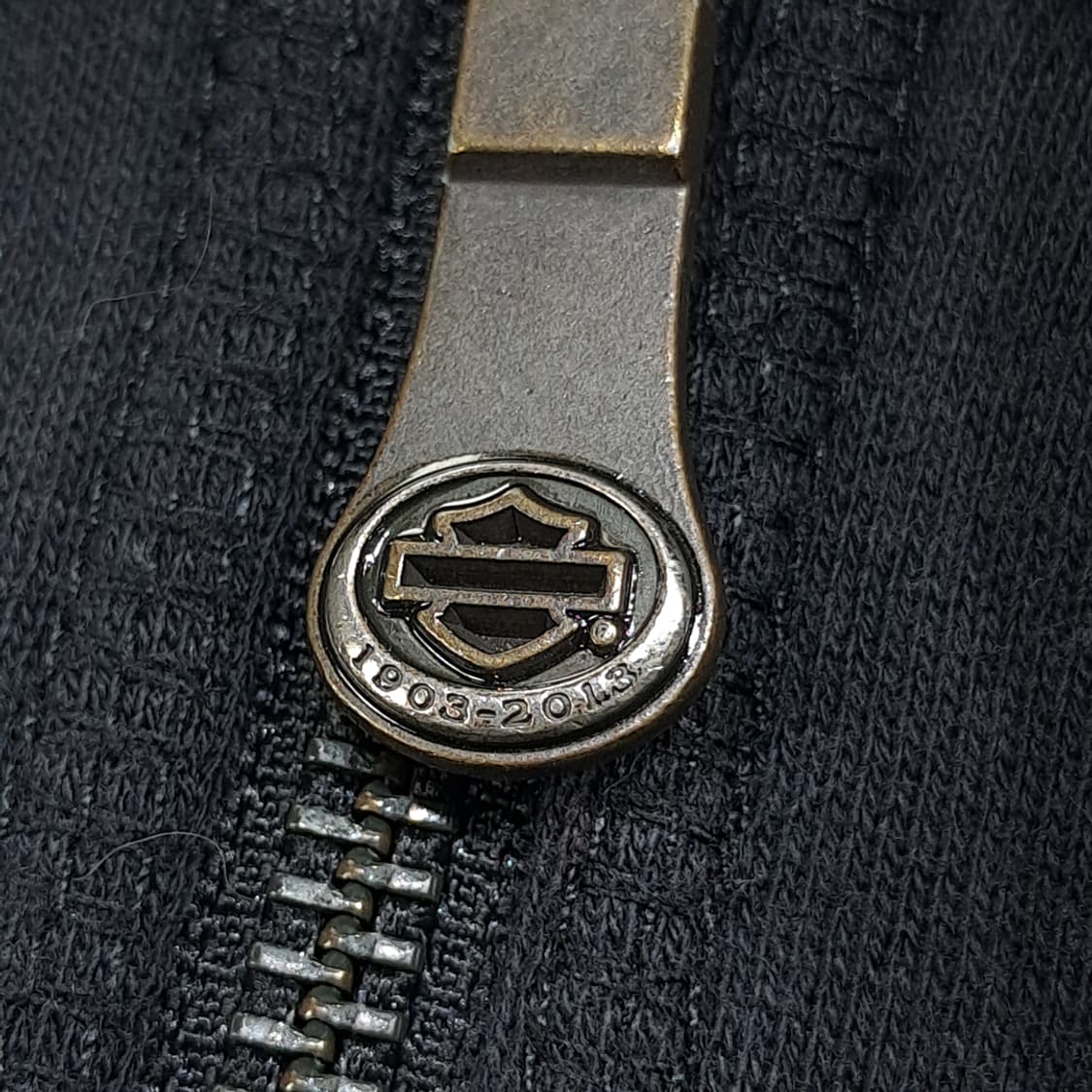 CL342 XL 할리데이비슨 코튼폴리 110주년기념스터드 블랙 후드집업 상품이미지4