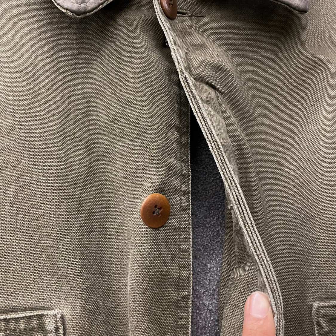 90s 팀버랜드 웨더기어 레더 카라 초어 워크 자켓 / 워크 웨어 상품이미지8