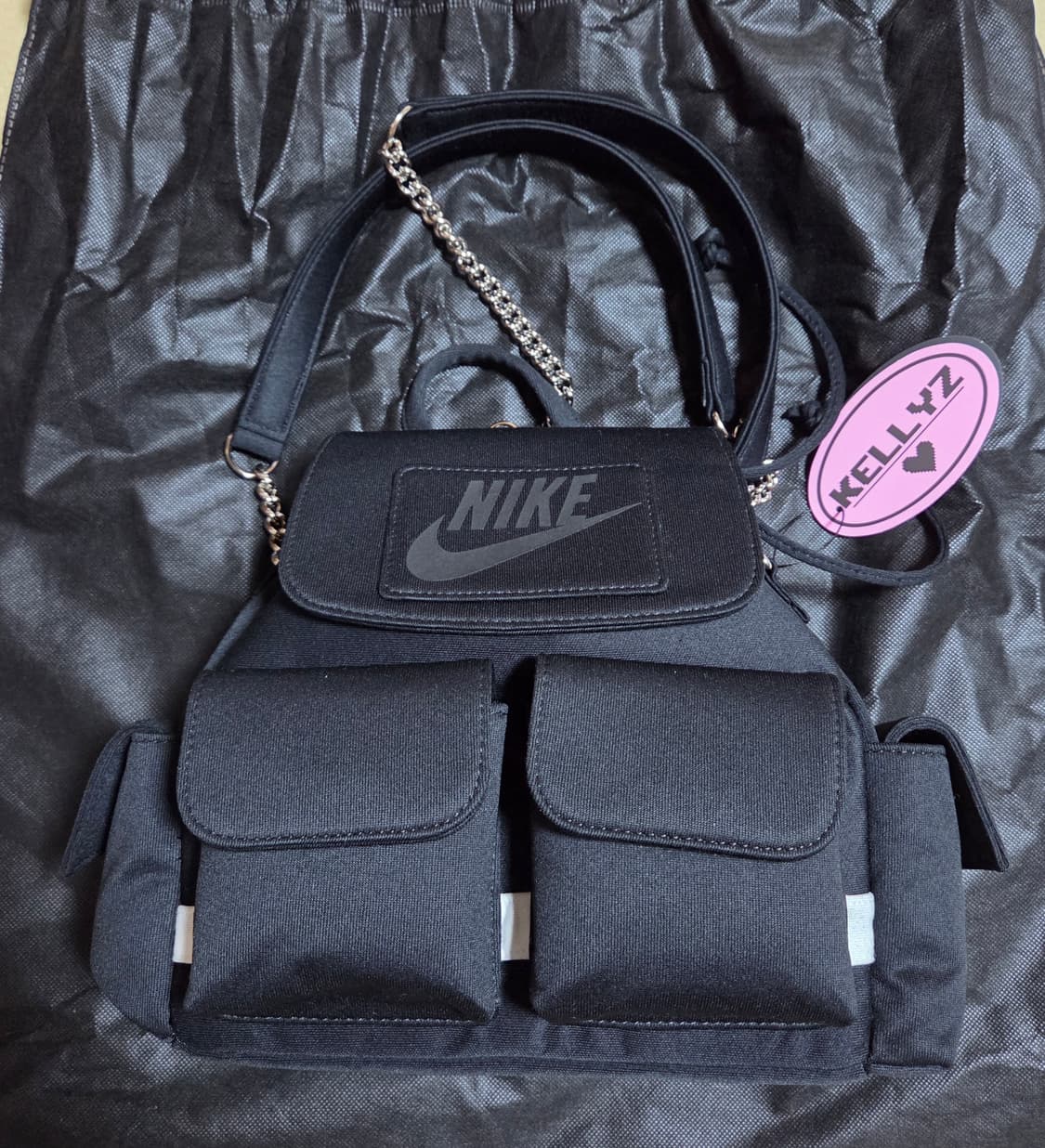 켈리즈 업사이클링 백 가방 크로플 백팩 상품이미지1