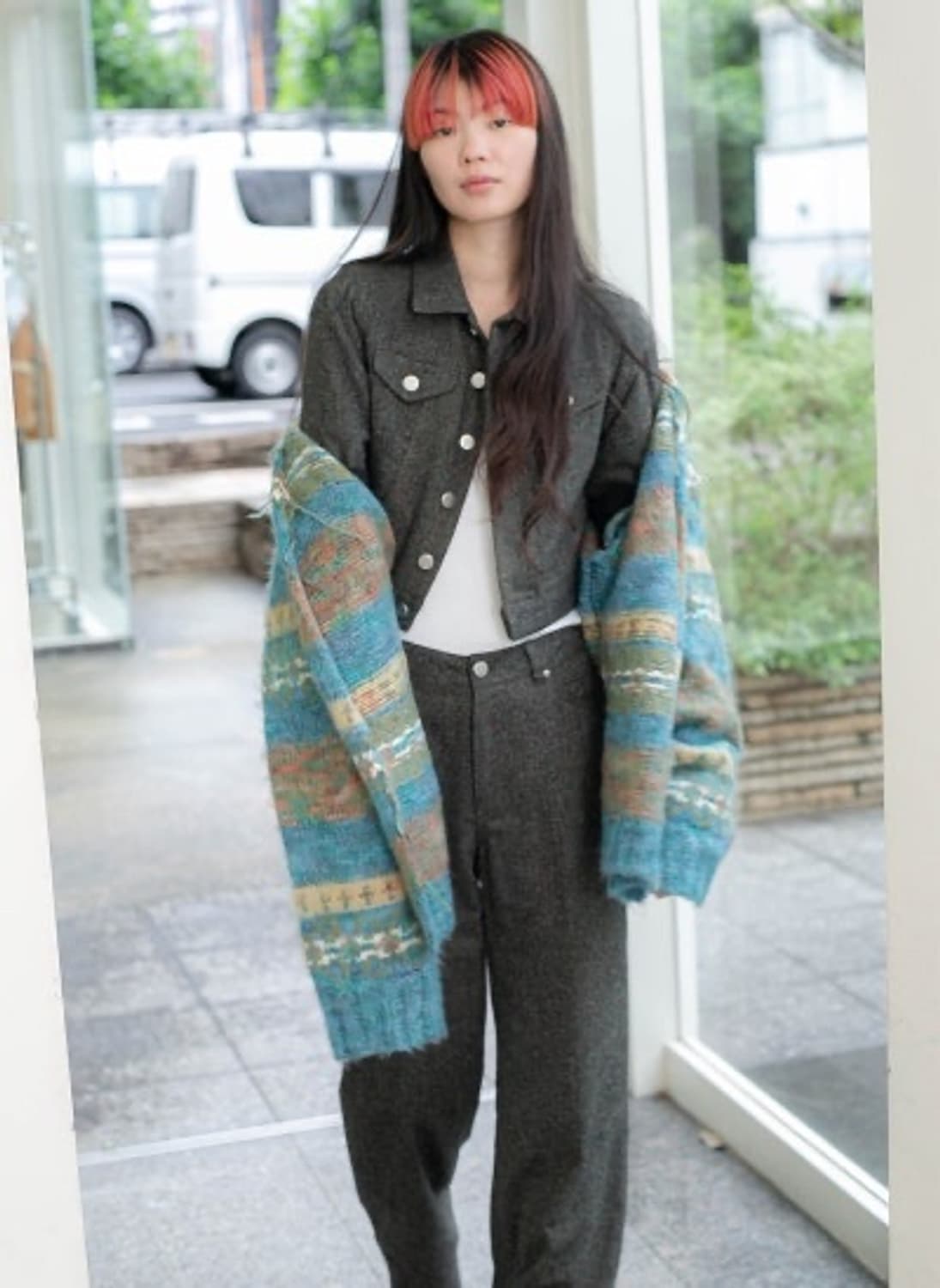 퍼버즈 2 way 모헤어 가디건 판매 상품이미지2