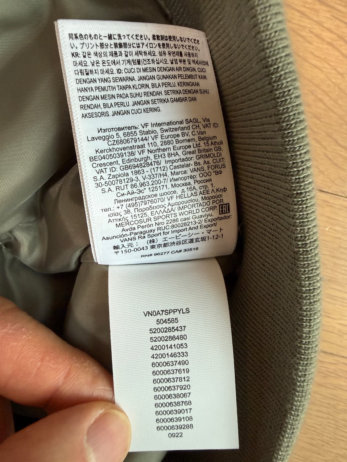 [L] 반스 볼트 x WTAPS 더블탭스 MTE 자켓 스모키 올리브 상품이미지5