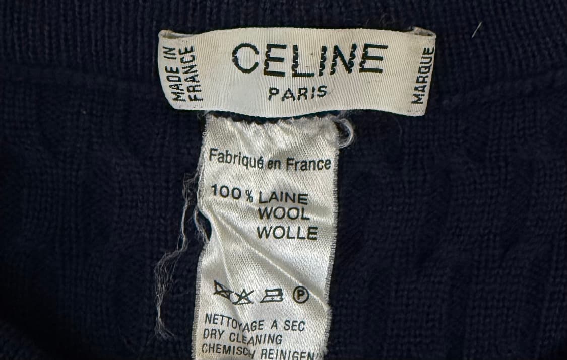 올드 셀린느 90s 금장버튼 가디건 상품이미지5