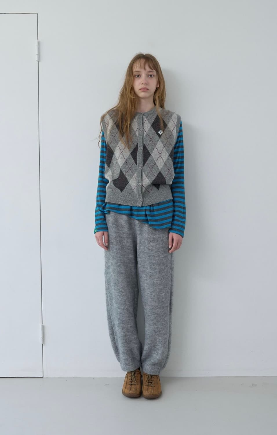 노컨텐츠 Acrylic terry pants 테리조거팬츠 멜란지그레이 상품이미지1