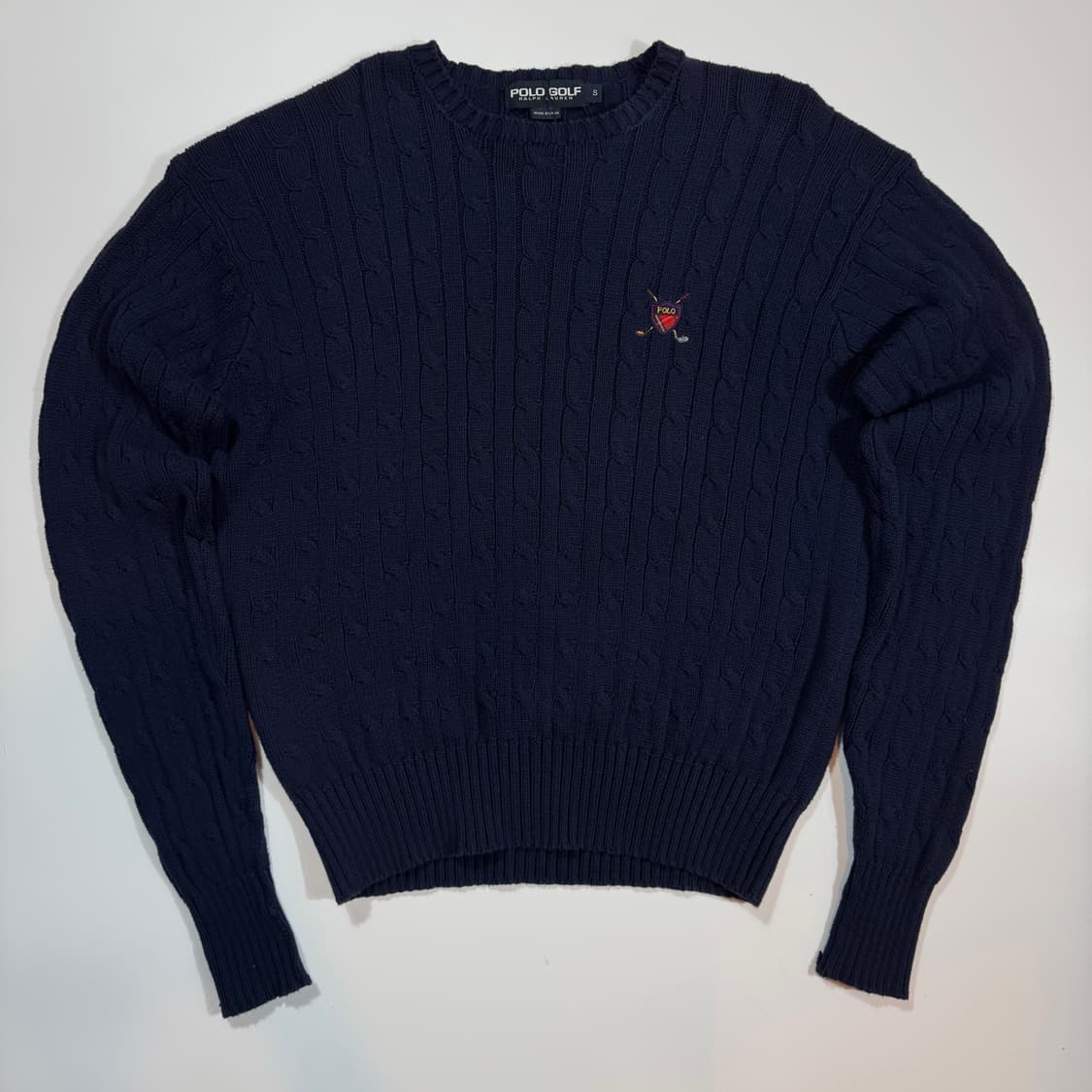 폴로 골프 네이비 꽤배기 니트 상품이미지1
