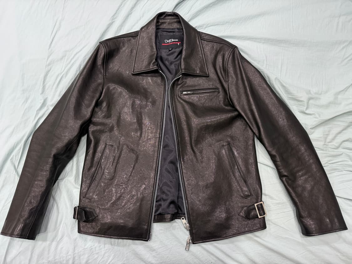 도프제이슨 프리미엄 램스킨 클래식 싱글 라이더 자켓 상품이미지1