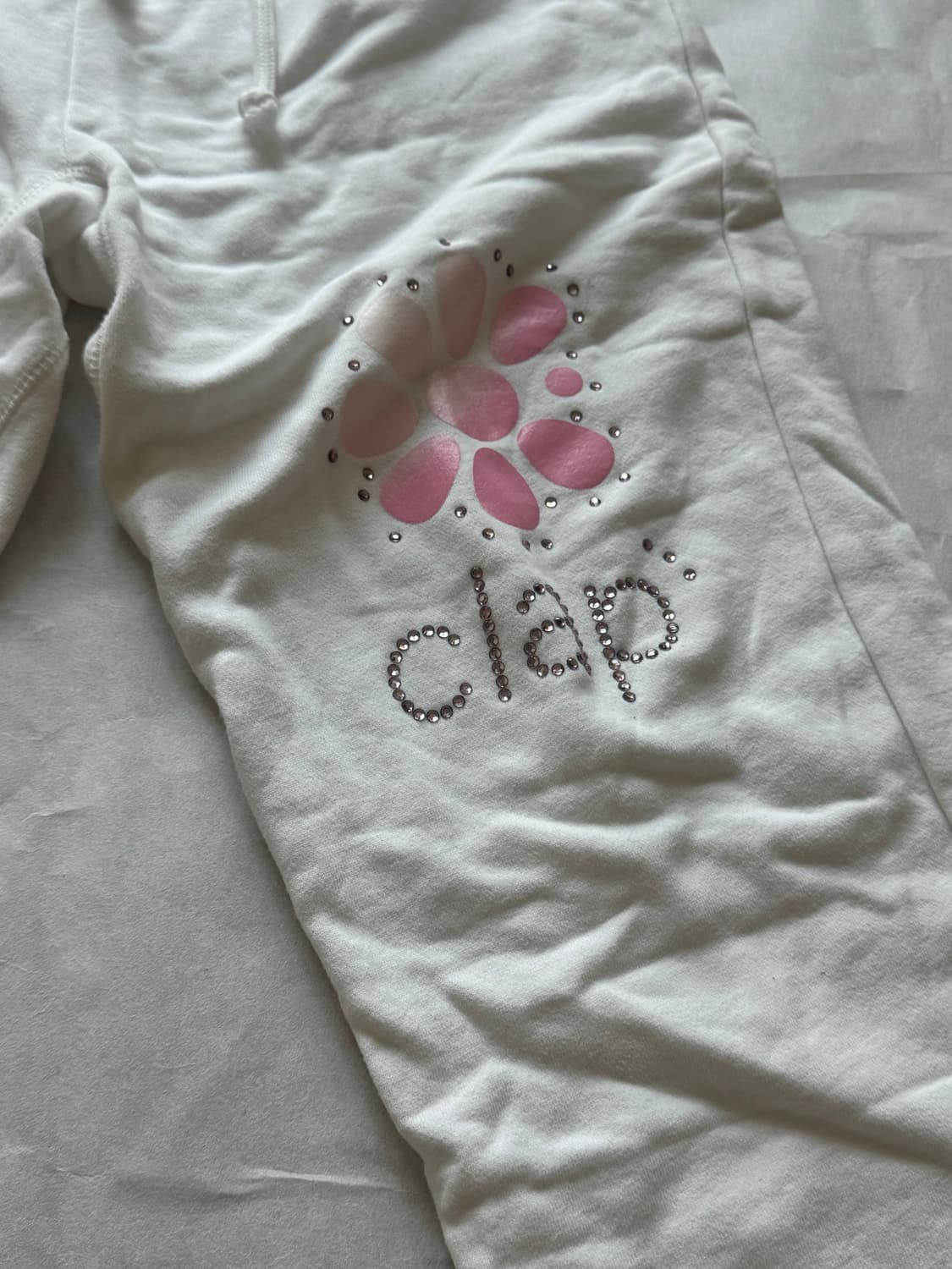 Gyaru Style White Jogger Pants 상품이미지2