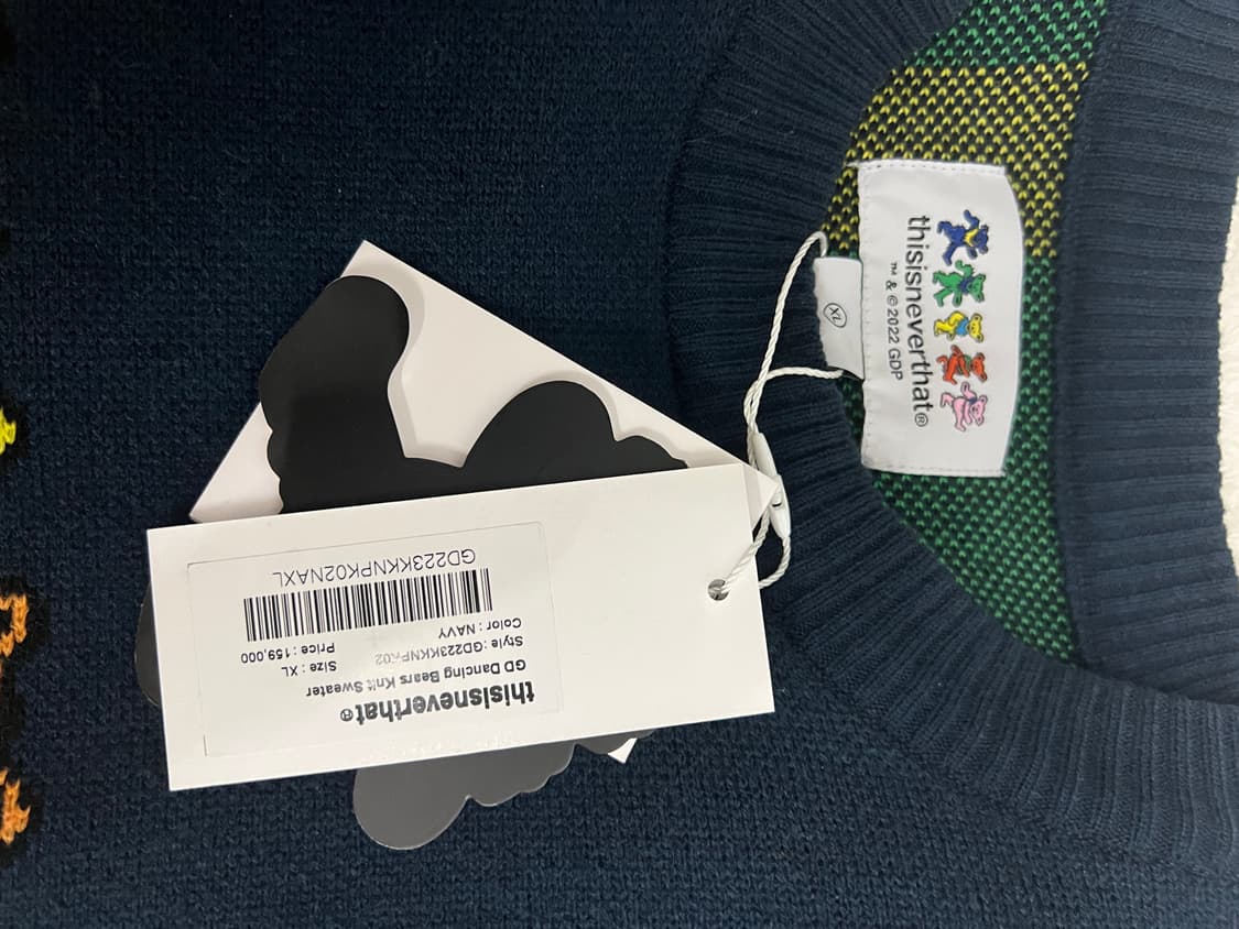 디스이즈네버댓 그레이트풀데드 니트 네이비 XL 상품이미지2