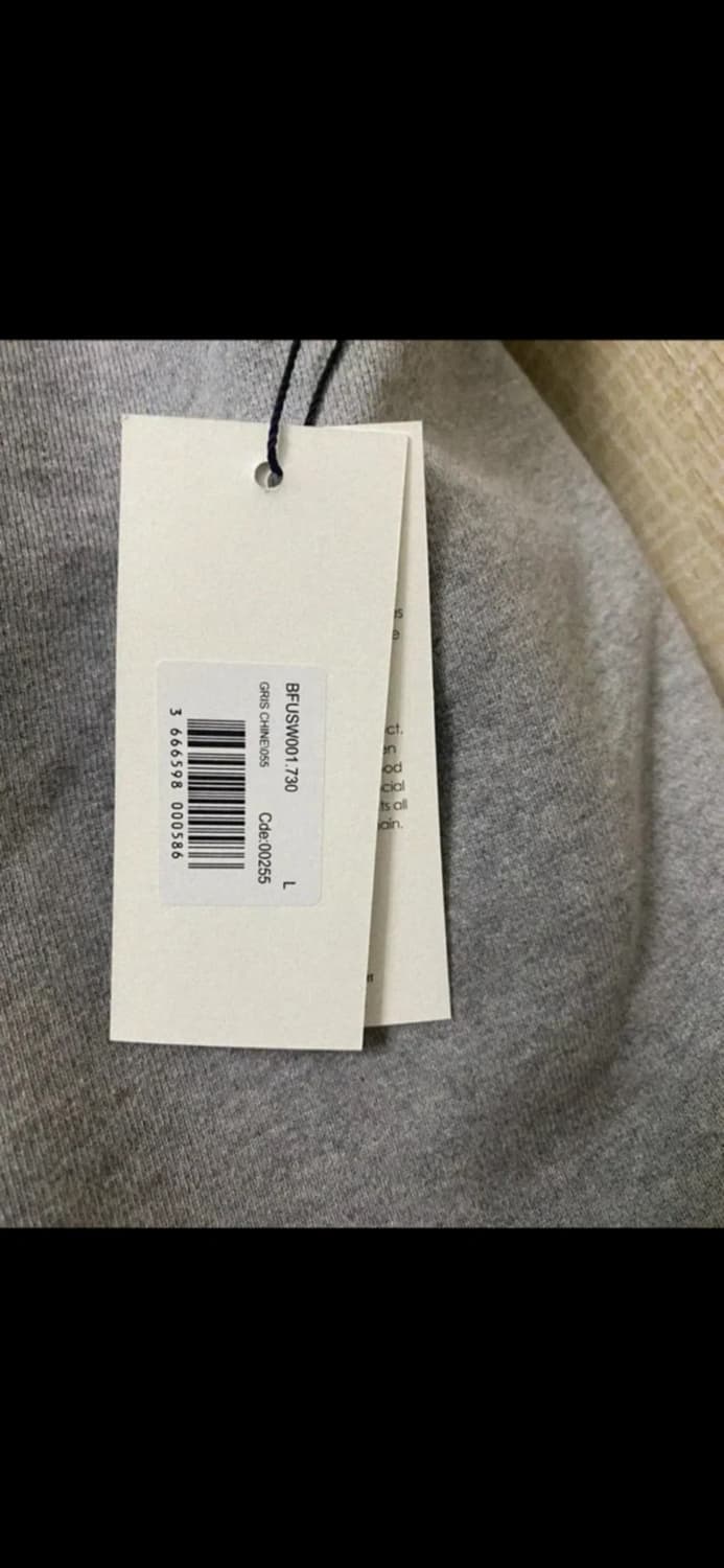 🔥[무료배송/새상품]🔥아미 맨투맨 논기모 스몰로고 남녀공용 / 그레이 상품이미지8