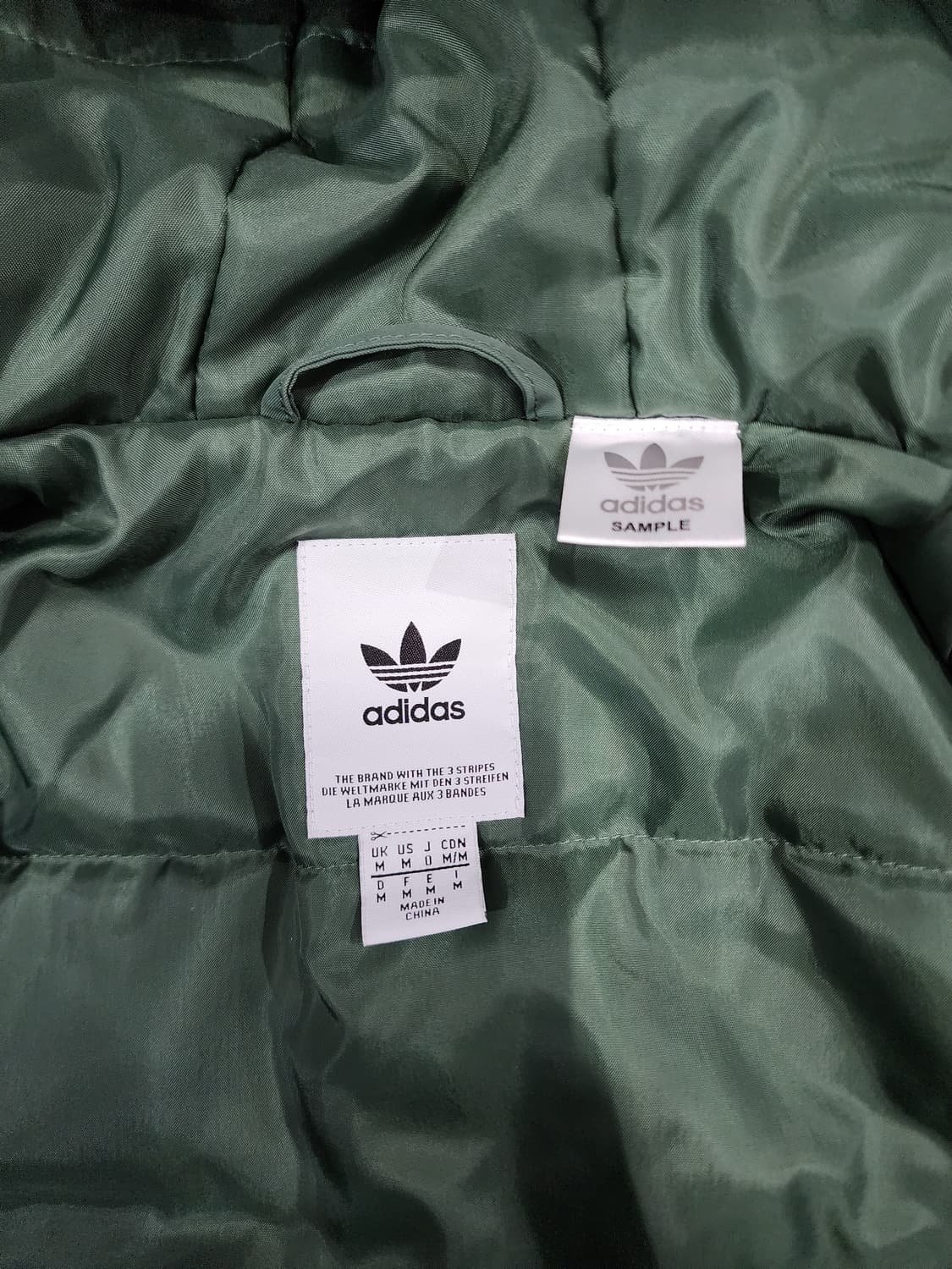 아디다스 클로버 스티치 후드 패딩 자켓 M 샘플판 상품이미지6