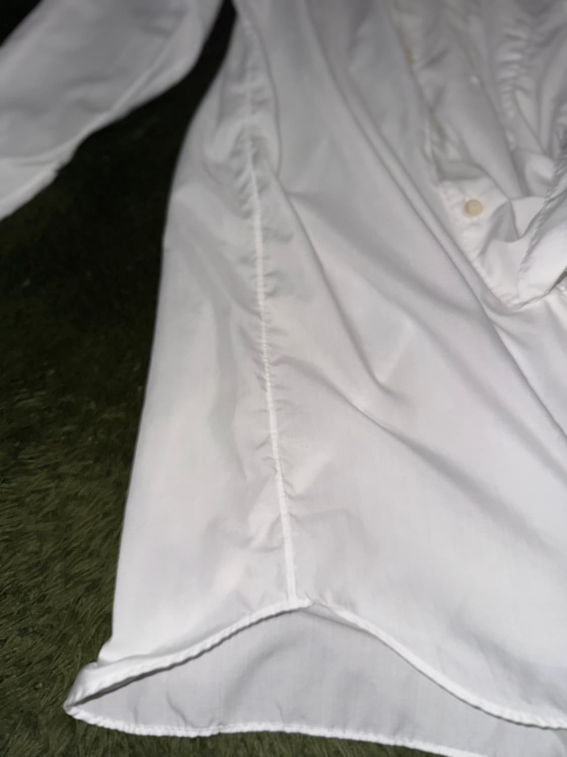 [XS] 꼼데가르송 블랙 22ss 폴리 롱 셔츠 화이트 상품이미지8